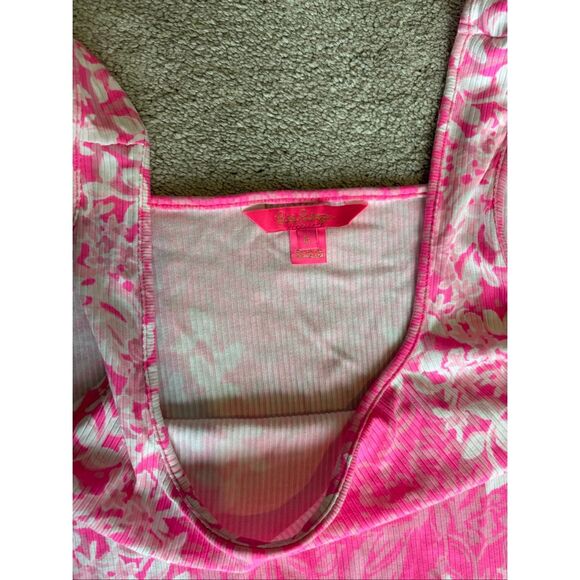 NWOT Lilly Pulitzer MICK  RIBBED DRESS, ROXIE PINK SHADOW, $168 B35 XL - Picture 5 of 8